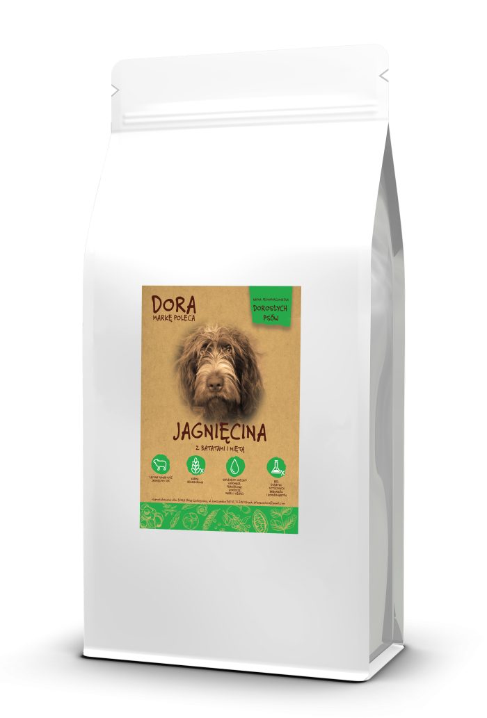 DORA Jagnięcina z batatami i miętą 12 kg