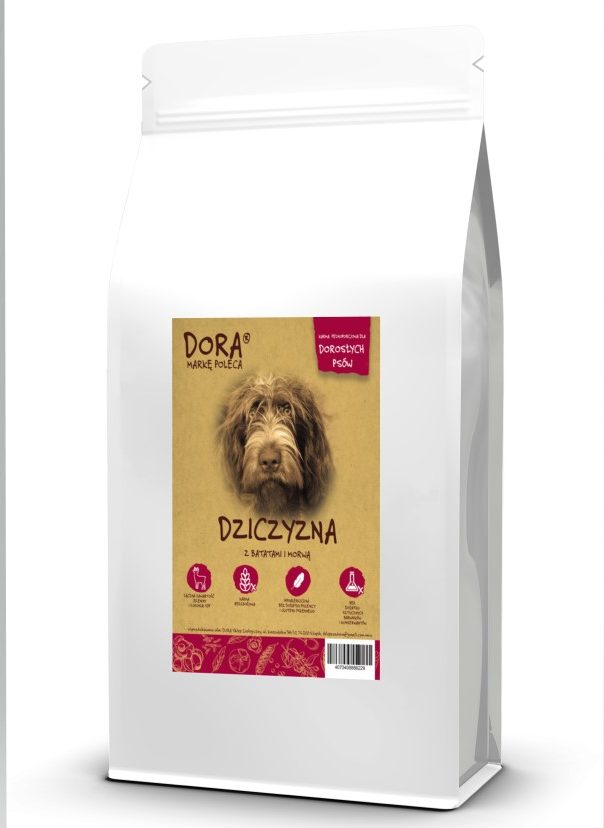 DORA Dziczyzna z jelenia z batatami i morwą 12 KG