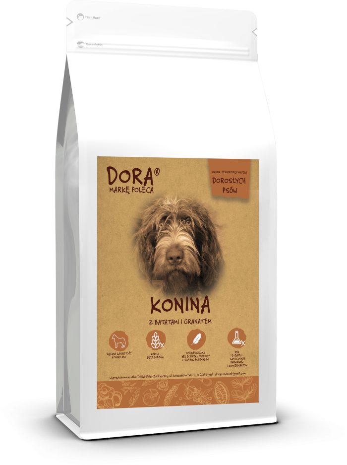 DORA Konina z batatami i granatem  6KG