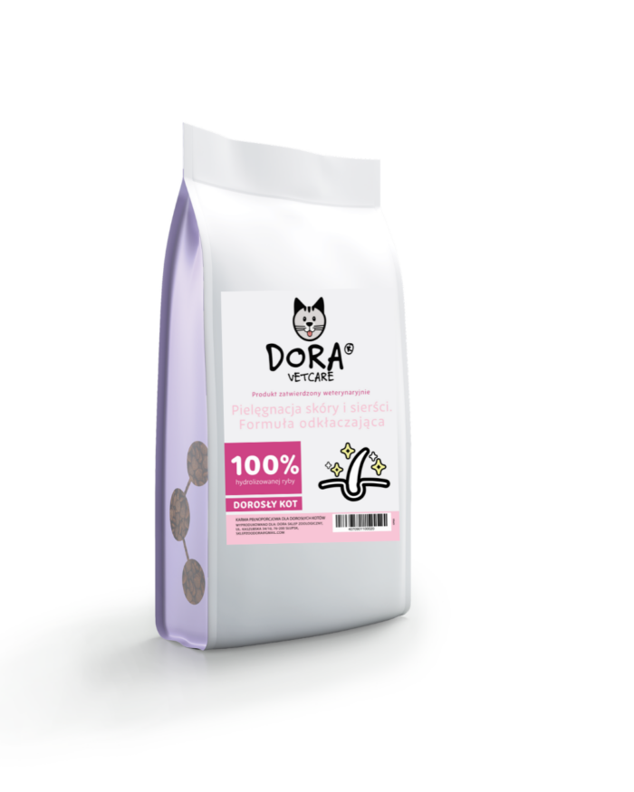 DORA VETCARE KOT SKÓRA I SIERŚĆ 10 KG