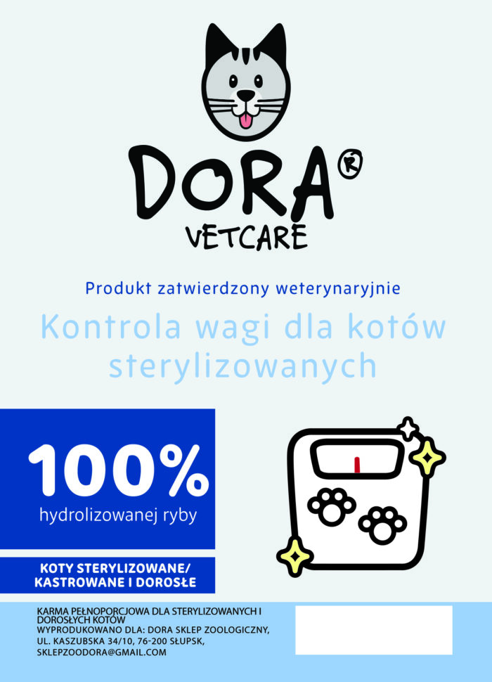 DORA VETCARE KOT KONTROLA WAGI 1,5 KG